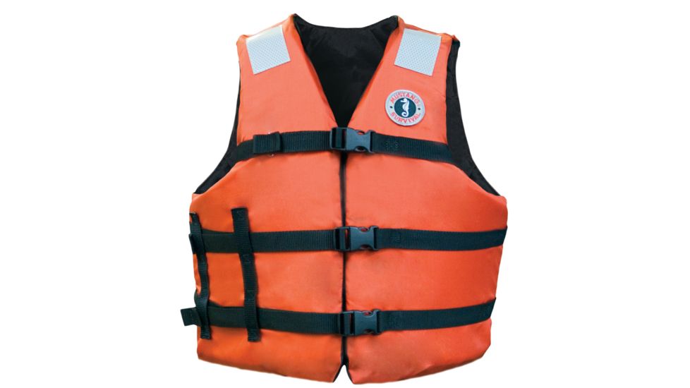 Mustang Survival Adult Universal Fit Industrial Flotation Vest - 30&quot;-52&quot; Vest - Orange 57490