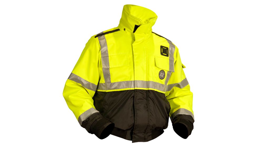 Mustang Survival ANSI Hi-Vis Classic Bomber Flotation Jacket - X-Large 68645