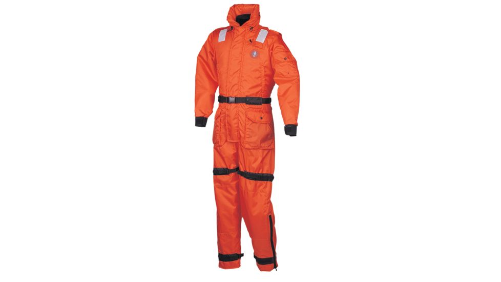 Mustang Survival Deluxe Anti-Exposure Coverall &amp; Worksuit - LG - Orange 27848