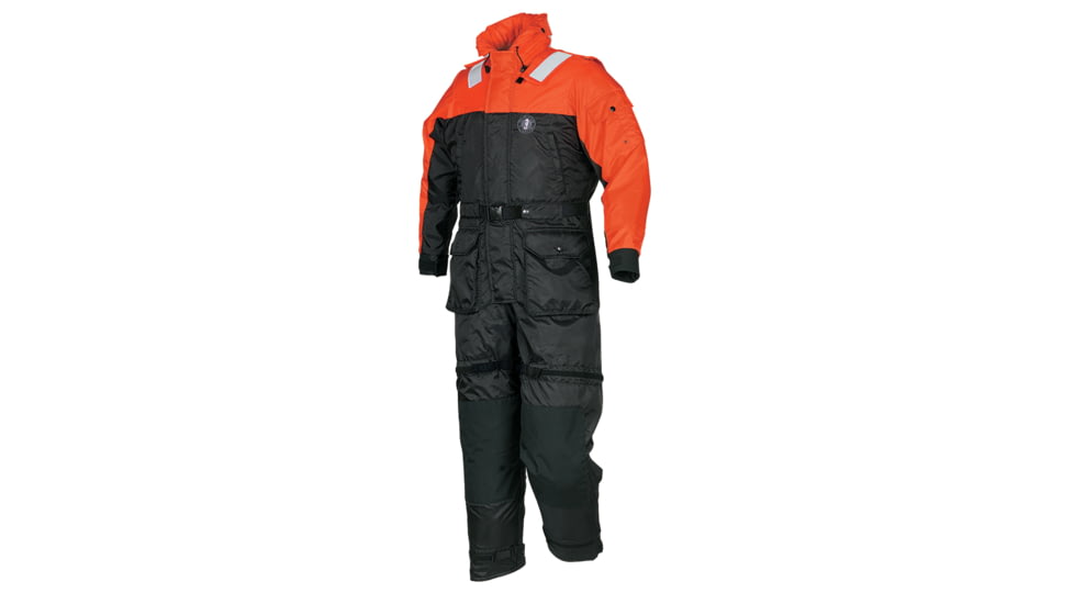 Mustang Survival Deluxe Anti-Exposure Coverall &amp; Worksuit - XS - Orange/Black</b> 27865