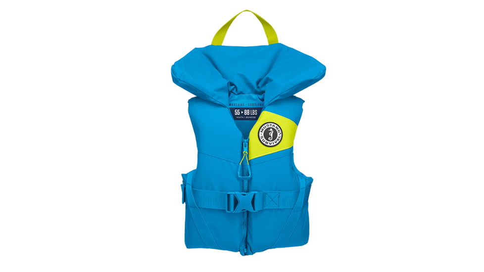 Mustang Survival Lil' Legends 100 Youth Foam PFD - 50-90lbs - Azure Blue 75075