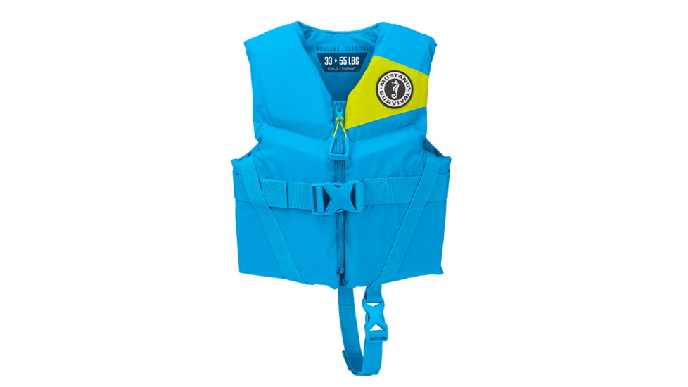 Mustang Survival Rev Child Foam Vest - 30-50lbs - Azure Blue 75077