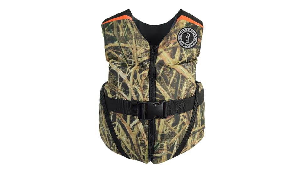 Mustang Survival Rev Youth Foam Vest - 50-90lbs - Mossy Oak/Shadow Grass Blades 75082