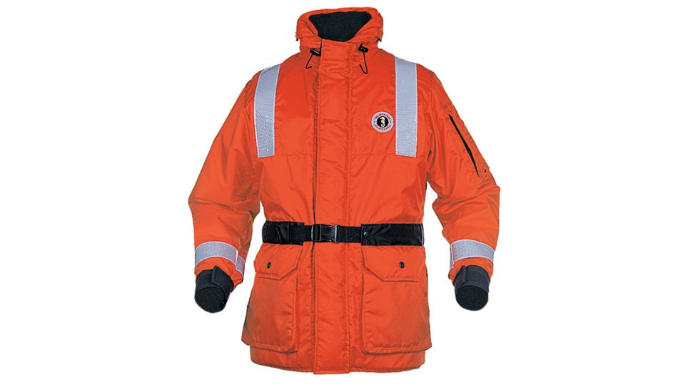 Mustang Survival ThermoSystem Plus Coat - MED - Orange/Black 57947