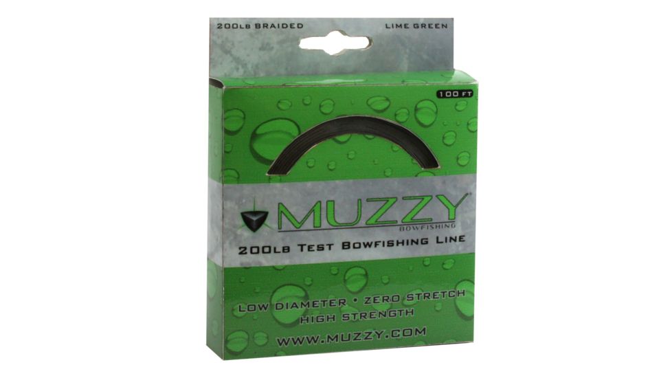 Muzzy Bowfishing Line, 200 lb. Lime Green 100 ft., 1078
