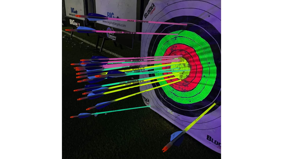 Muzzy Saber 2040 Youth Arrow w/Glow Sticks, 600spine, 28in, 51222