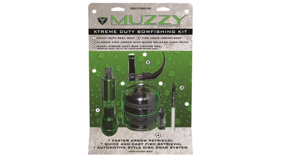 Muzzy Xtreme Duty Spincast, Style Bowfishing Kit 7506