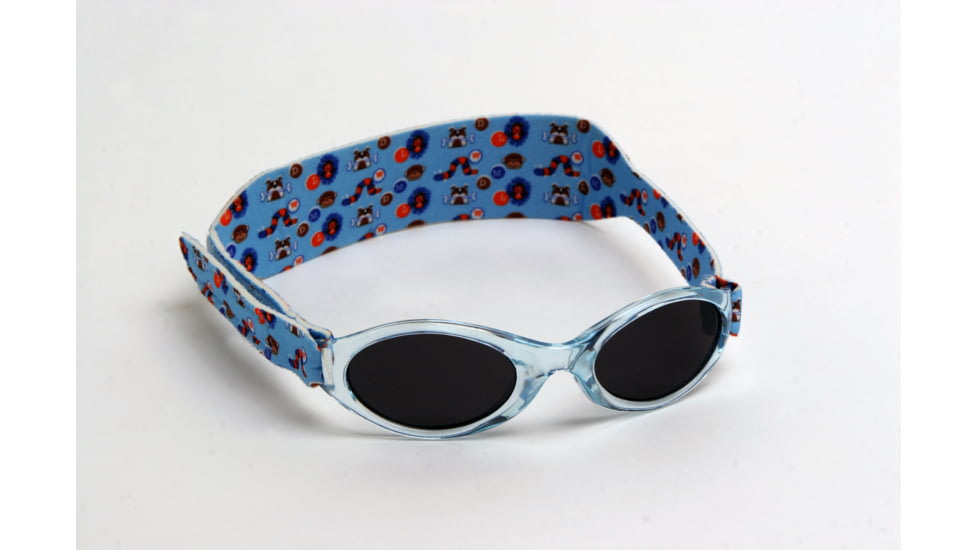 Real Kids Shades 0-24 Months My First Shades Sunglasses - Blue Animal Parade Shades w/ Adjustable Band 024ANIBLUE