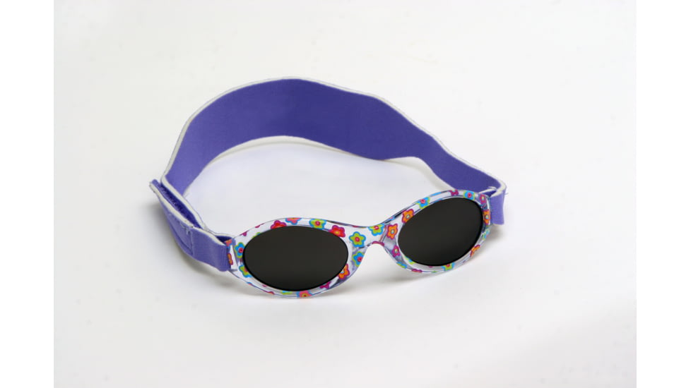 Real Kids Shades 0-24 Months My First Shades Sunglasses - Lavender Confetti Flowers w/ Adjustable Band 024LAVFLOWR