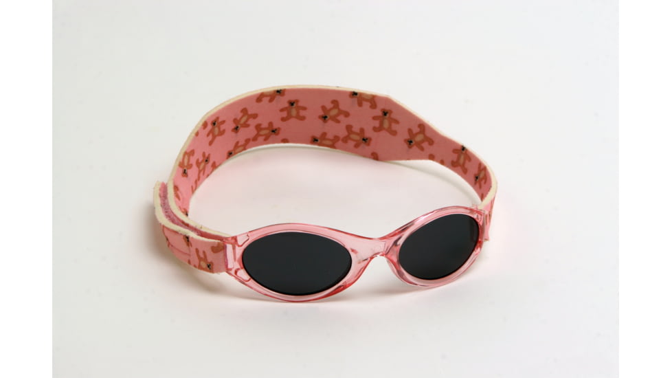 Real Kids Shades 0-24 Months My First Shades Sunglasses - Pink Bear Shades w/ Adjustable Band 024PINKBEAR