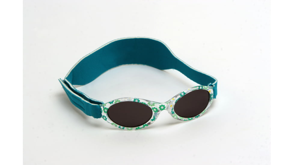 Real Kids Shades 0-24 Months My First Shades Sunglasses - Teal Daisy Shades w/ Adjustable Band 024TEALDSY