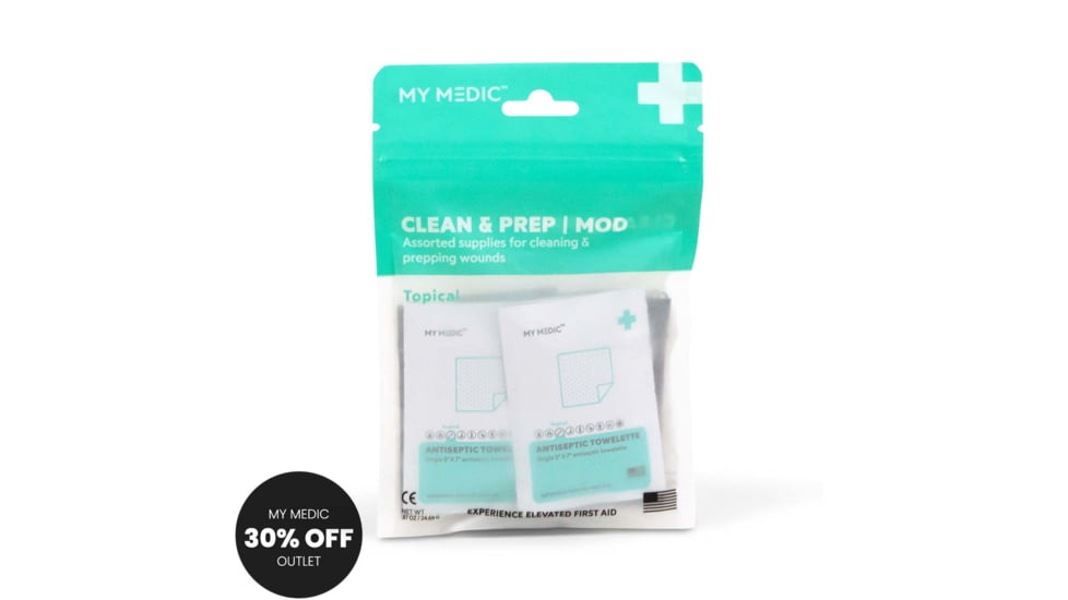My Medic Clean and Prep First Aid MOD, 6.3x4 inch, MM-SP-MOD-C&amp;P-EA