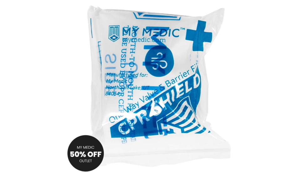 My Medic CPR Shield Single First Aid Kit, DRX-SPL-AIR-CPRS-X-OS-X-EA