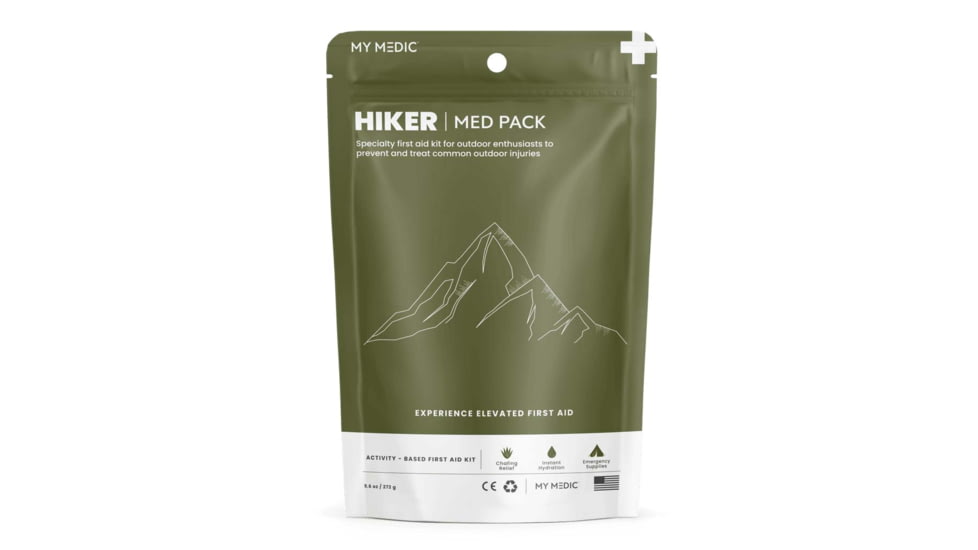 My Medic Hiker Medic Survival Gear, 8.8x6.75x2 inch, MM-MED-PACK-HKR-EA-V2