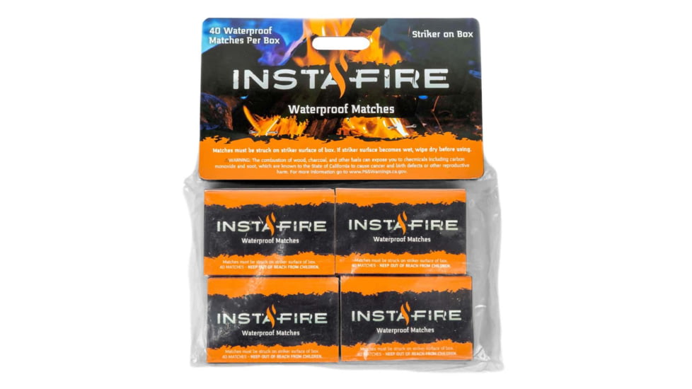My Medic InstaFire Waterproof Matches Firestarters, 4 Boxes,RA-SPL-OUT-WTR-PRF-MTCH