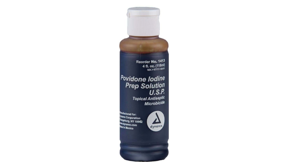 My Medic Povidone Iodine Prep Solution First Aid Skin Treatment, 118 ml, 4oz, DRX-SPL-TOP-POVB-X-4OZ-X-EA