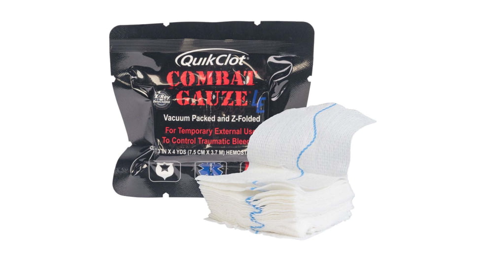 My Medic QuikClot Combat First Aid Gauze, 5x.5.5x0.625 inch, MM-SPL-BLD-QKCLT-COMBAT-3X4-EA