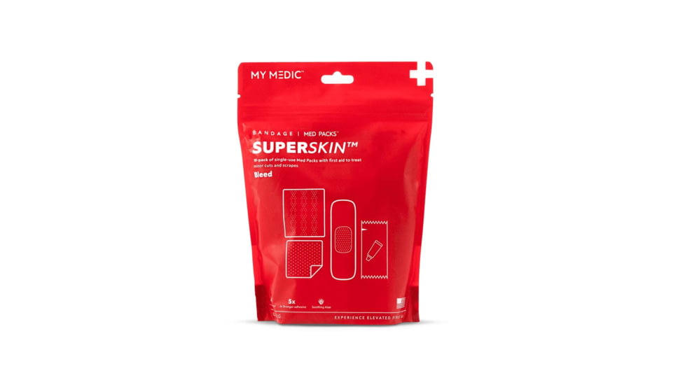 My Medic SuperSkin Bandage First Aid Bandages &amp; Gauze, 10 Pack, MM-SPL-MD-PK-AC-SSB-1X3-10PK