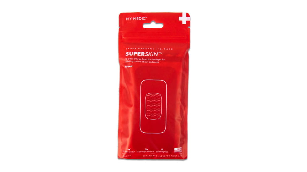 My Medic SuperSkin Large First Aid Bandages, 7x3.45x0.4 inch, MM-SPL-BNDG-PK-AC-2X4-10PK