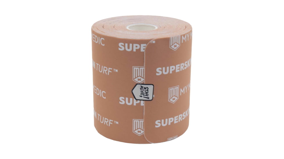 My Medic SuperSkin Turf Tape, Pre-Cut Roll, Tan, 14x4 inch, MM-SPL-SPR-SKN-TRF-TAN-EA