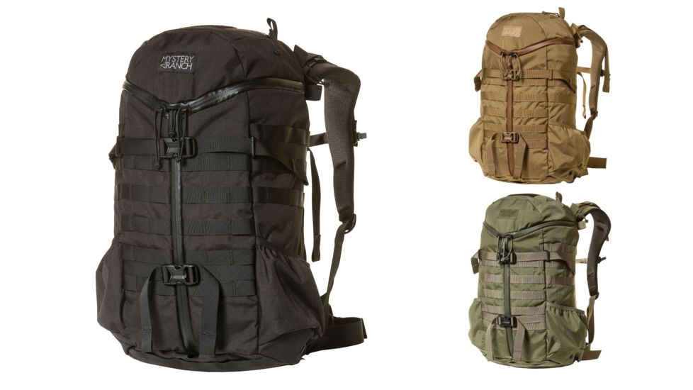 Mystery Ranch 2 Day Assault Backpack, Black, Coyote, Forest