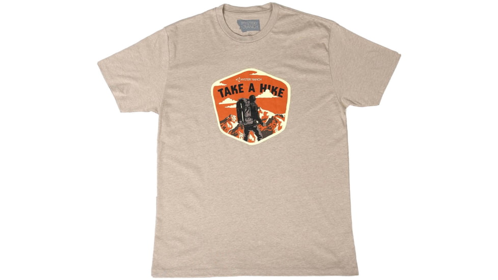 Mystery Ranch Take a Hike T-Shirt, Oatmeal Heather, Small, 112887-252-20