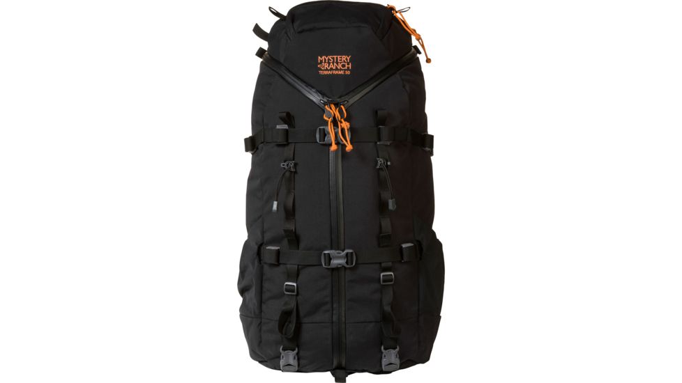 Mystery Ranch Terraframe 3-Zip 50 Backpack, Black, Large, 112382-001-40