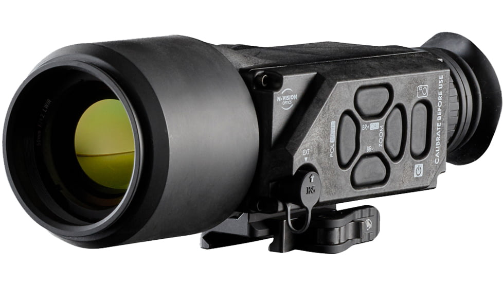 N-Vision Optics HALO-LR 3.5x50mm Thermal Scope, F1.2 Germanium, 60Hz Refresh Rate, Black, HALOLR
