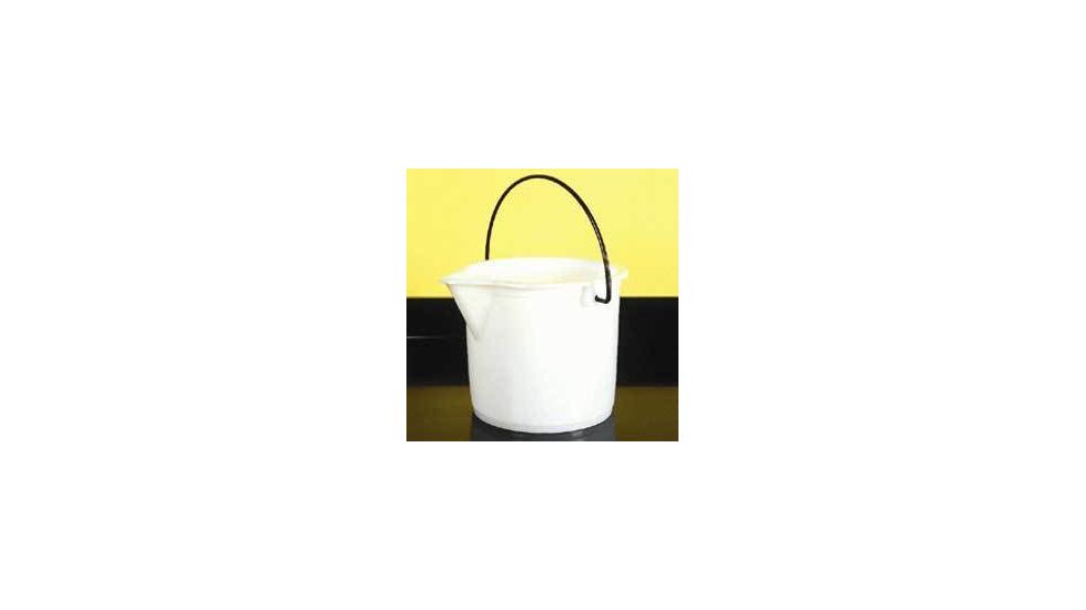 Nalge Nunc Graduated Bucket, White High-Density Polyethylene, NALGENE 7002-0025 Bucket Pe W/SPOUT 2 1/2GAL