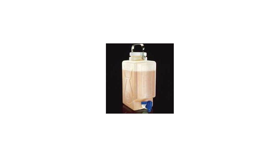 Nalge Nunc Rectangular Carboys with Spigot and Handle, High-Density Polyethylene, NALGENE 2320-0020