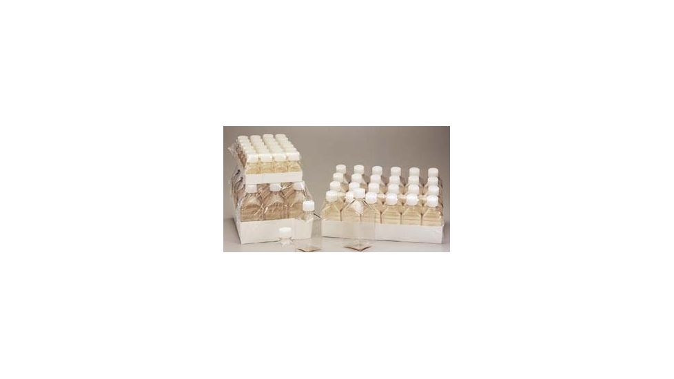 Nalge Nunc Square Media Bottles, PET, Sterile, Graduated, NALGENE 342040-0125 With Closure