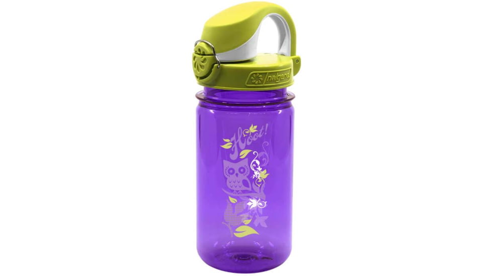 Nalgene On-The-Fly Kids Bottle w/Graphic, 12 oz, Hoot, 12oz, 1263-0019