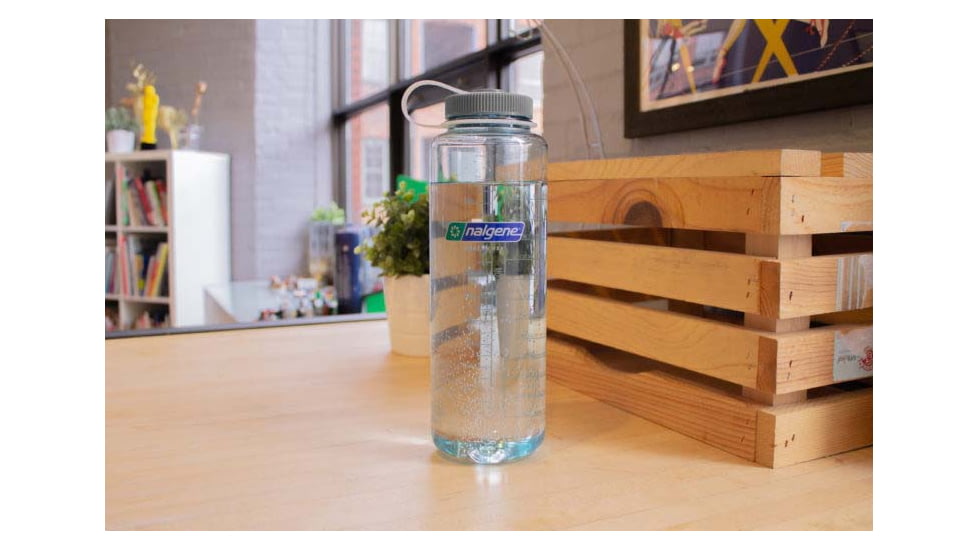 Nalgene Silo Tritan Wide Mouth Water Bottle, 48 oz, Seafoam, 2178-3048