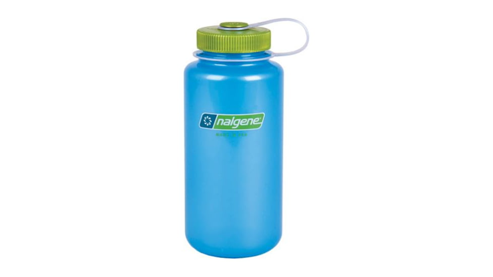 Nalgene 32oz Wide Mouth Bottle, Sky with Foam Green, 341836