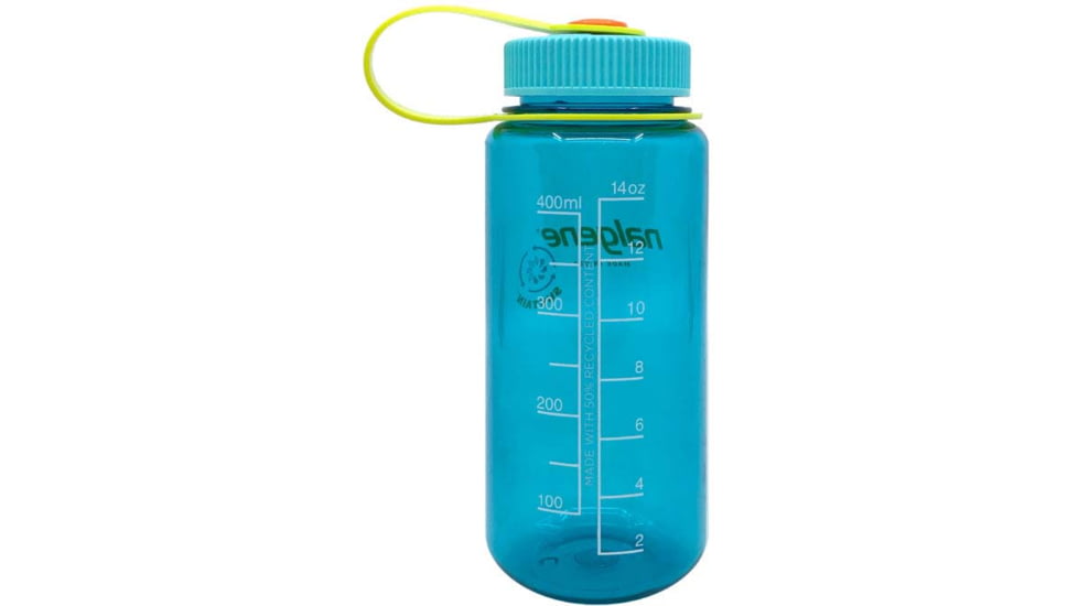Nalgene Wide Mouth 1 Pint Sustain Water Bottle, 16 oz, Cerulean, 2020-0416