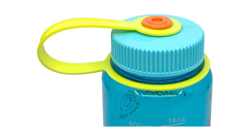 Nalgene Wide Mouth 1 Pint Sustain Water Bottle, 16 oz, Cerulean, 2020-0416