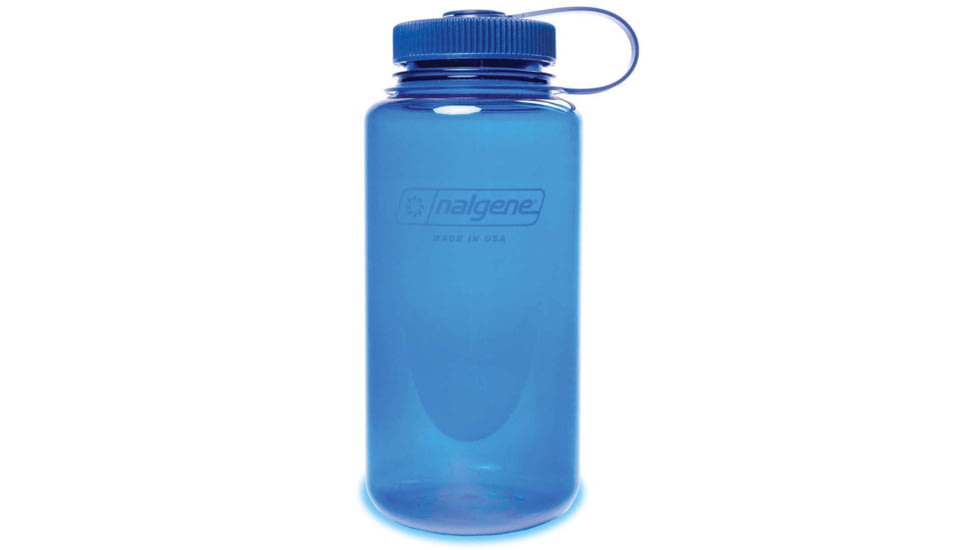 Nalgene Wide Mouth On The Fly Sustain Water Bottle, 16 oz, Denim, 16oz, 2020-3516