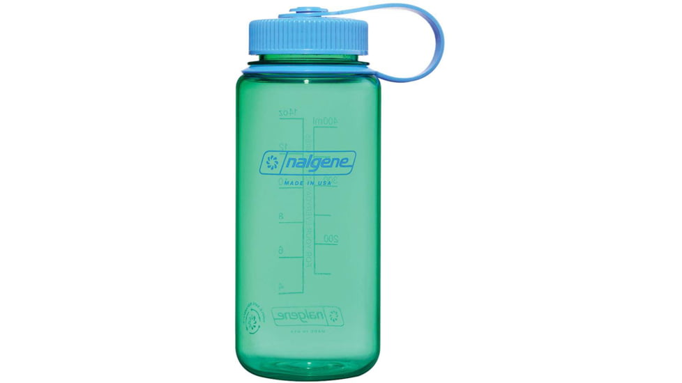 Nalgene Wide Mouth On The Fly Sustain Water Bottle, 16 oz, Pastel Green, 16oz, 2020-3716