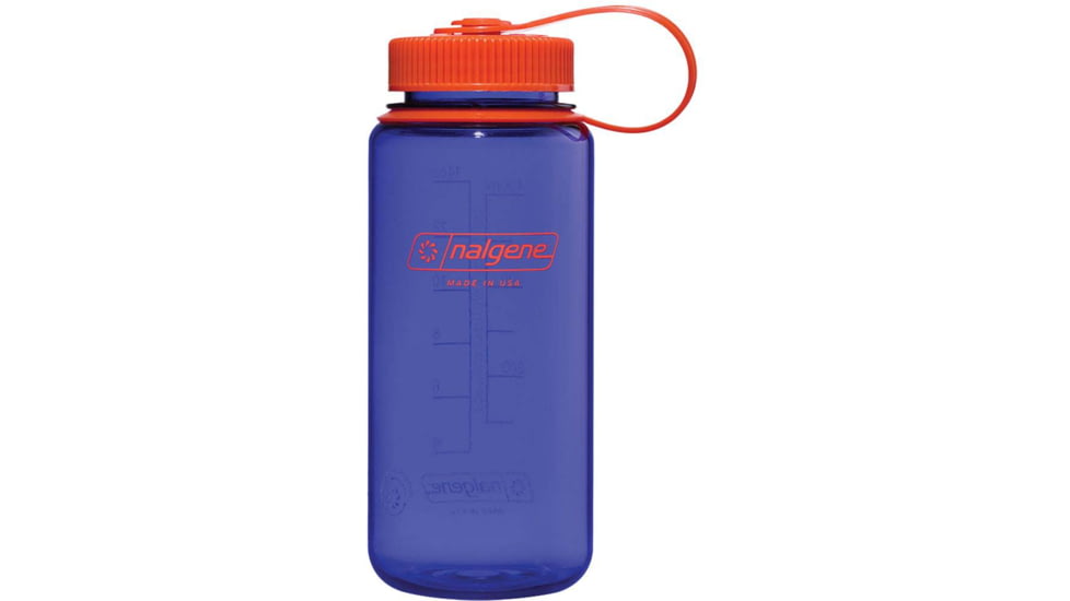 Nalgene Wide Mouth On The Fly Sustain Water Bottle, 16 oz, Periwinkle, 16oz, 2020-3916