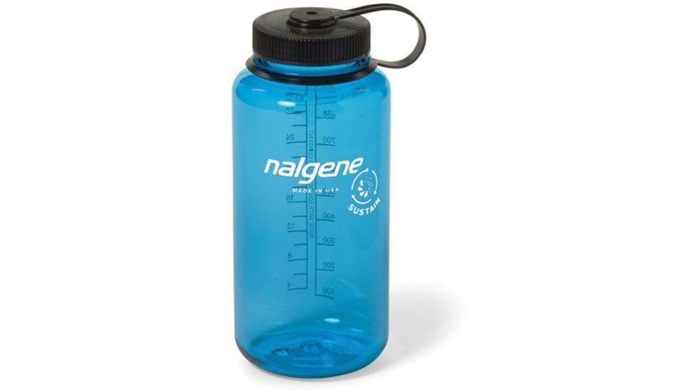 Nalgene Wide Mouth On The Fly Sustain Water Bottle, 16 oz, Slate, 16oz, 2020-1816