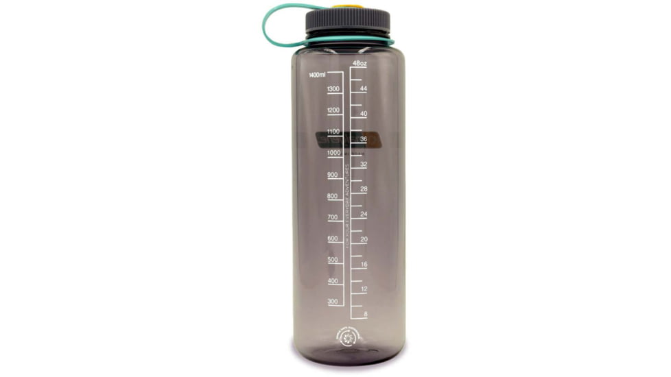 Nalgene Wide Mouth Sustain Silo Bottle, 48oz, Aubergine, 48oz, 2020-0448