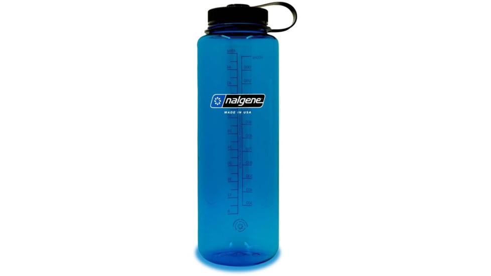 Nalgene Wide Mouth Sustain Silo Bottle, 48oz, Blue, 48oz, 2020-0248