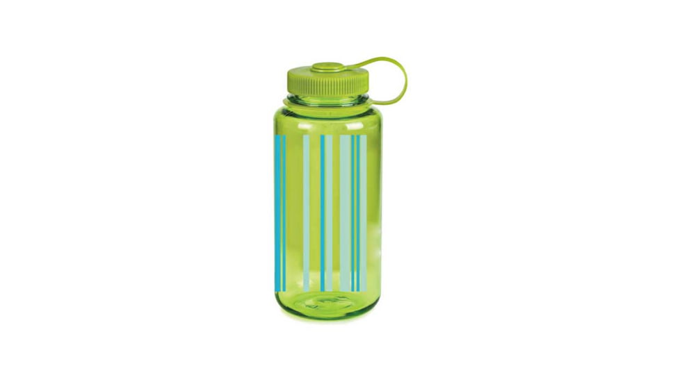 Nalgene 32oz Wide Mouth Bottle, Blue Flow, 570087
