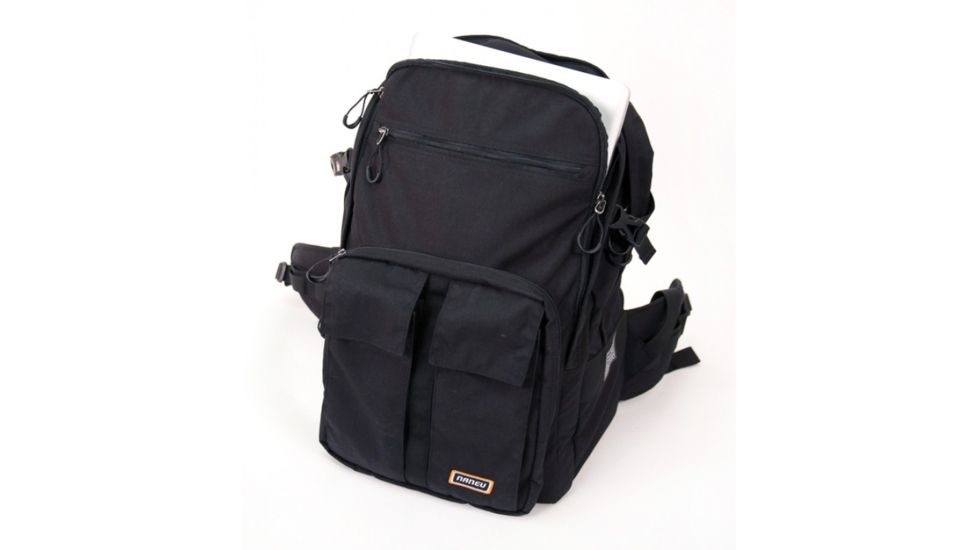 Naneu Military Ops Alpha Large Backpack, Black, Binoculars, Tablets, Gear, Camera, 17in. Laptop APL001