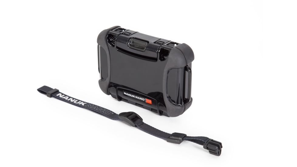 Nanuk 310 Nano Small Protective Case,5.9x4.3x1.7in, Black, 310S-000BK-0A0