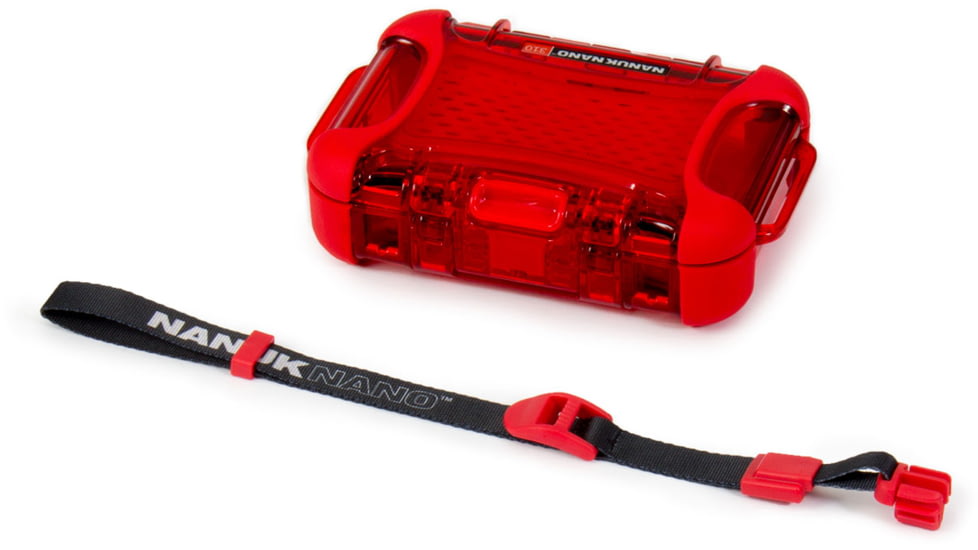 Nanuk 310 Nano Small Protective Case,5.9x4.3x1.7in,Red, 310S-000RD-0A0