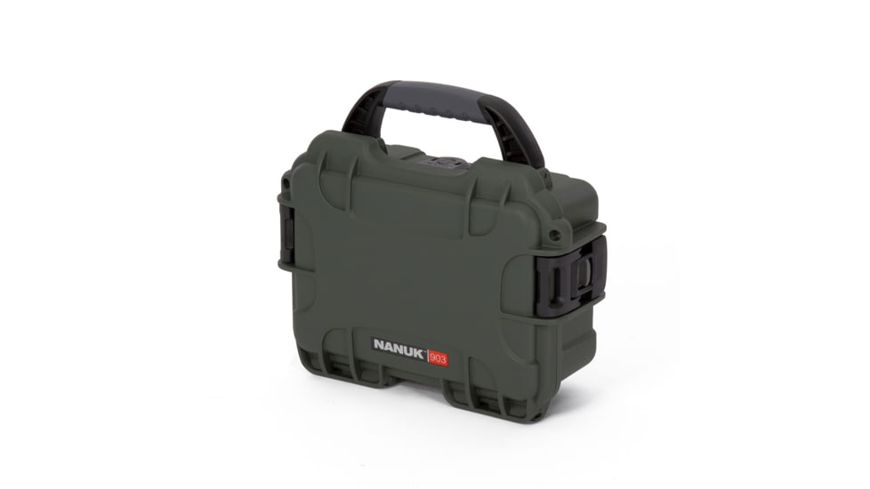 Nanuk 903 Hard Plastic Waterproof Case, Olive, 903S-000OL-0A0