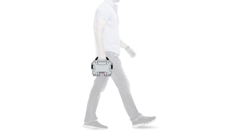 Nanuk 903 Hard Plastic Waterproof Case, Silver, 903S-000SV-0A0