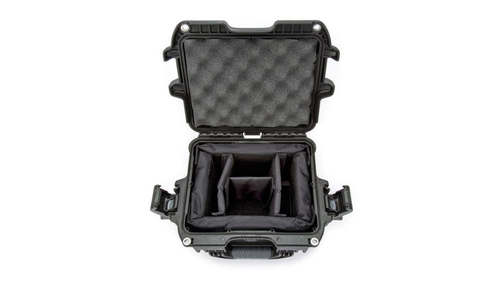 Nanuk 908 Case with Padded Divider, Black, Small, 908S-020BK-0A0