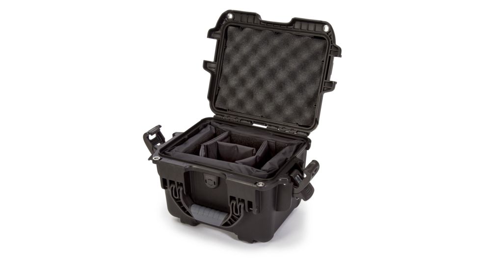 Nanuk 908 Case with Padded Divider, Black, Small, 908S-020BK-0A0